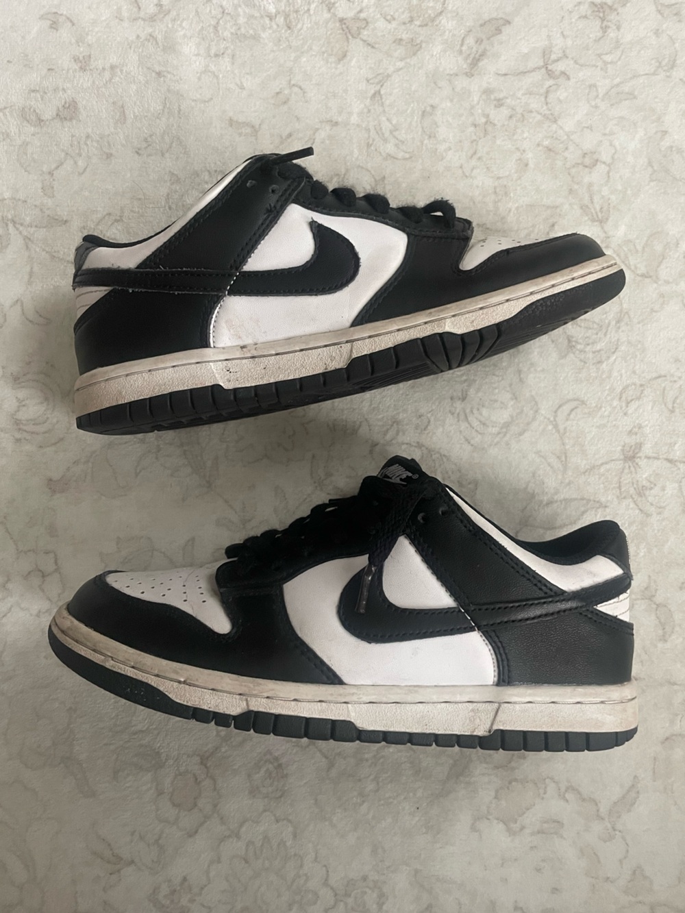 Nike Black & White Low-Top Sneakers Kids Casual Dunks